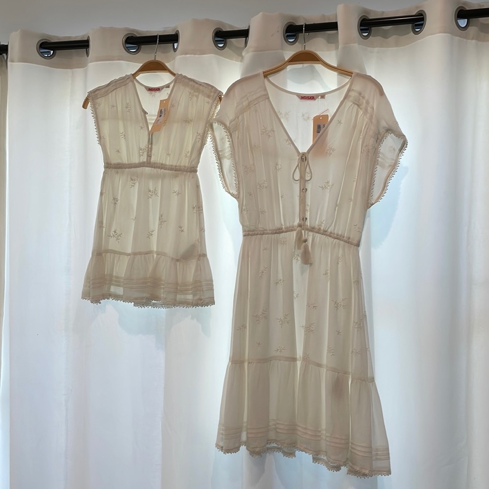 Matching mother XS /daughter 6 Indiska dresses purchased in Sweden. New w/tags.